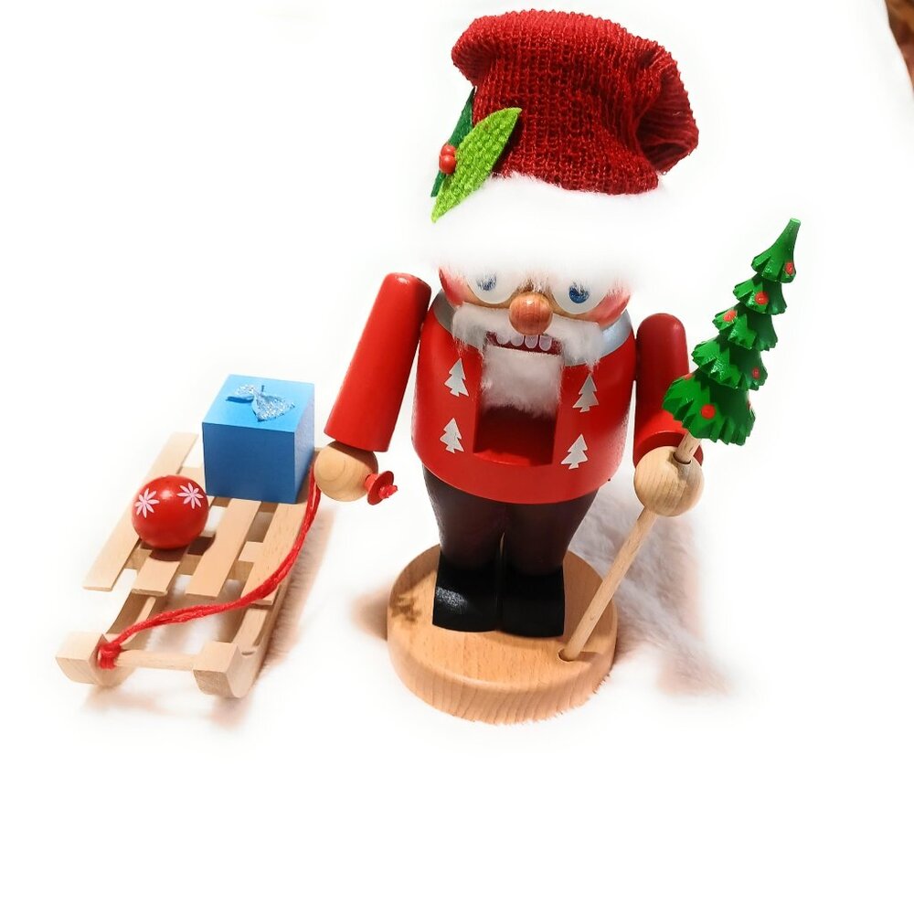 Steinbach Made in Germany Volkskunst GmbH Troll Series Nutcracker - Santa & Sled